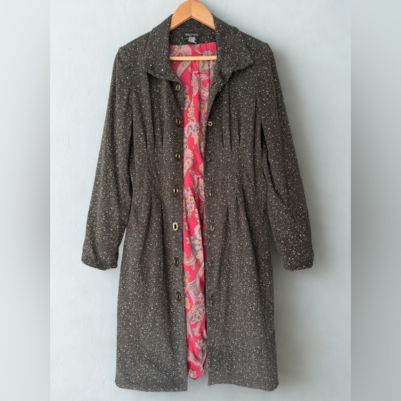 Etcetera Jackets & Blazers - Etcetera Speckled Women’s Vintage Warm Comfortable Statement Long PeaCoat Size 6